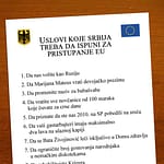 Uslovi koje Srbija treba da ispuni za pristupanje EU