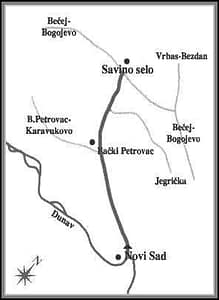 Kvalitet površinskih voda na području grada Novog Sada 6 Slika 5. Geografski položaj kanala OKM HS DTD Novi Sad-Savino Selo