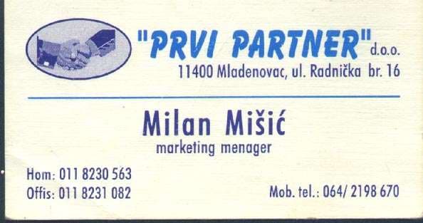 Vizitka MilanMisic